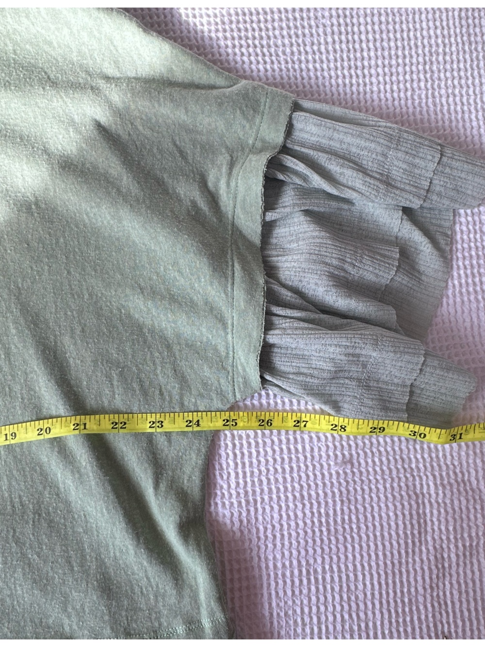 Umgee Light Sage Green Tiered Ruffle Tunic Top - Picture 8 of 16